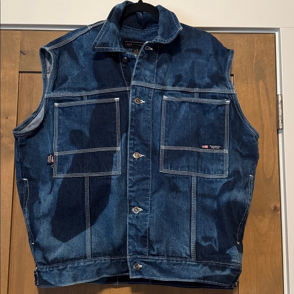Men's Blue Denim Vest